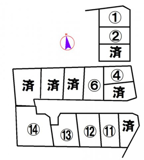 【区画図】 | 西脇市黒田庄町岡ヒルズタウン岡1号地