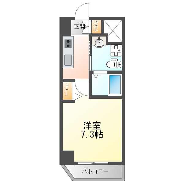 エグゼ新大阪南の間取り