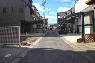 【前面道路含む現地写真】 | 南区八条内田町　注文建築　建築条件なし　土地 | 《現地》を一度ご覧になられませんか？《周辺環境》も含め、現地をご案内いたします。お気軽にお問い合わせ下さい(^^)/