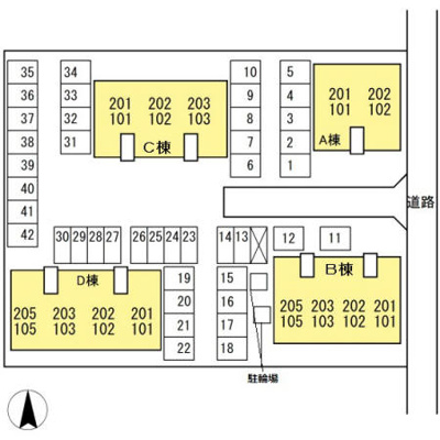 【区画図】 | コーポ・ＦＫ・