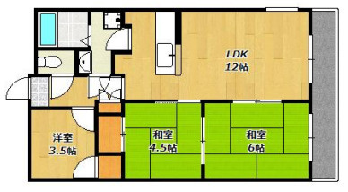 ロイヤルメゾン富士の間取り
