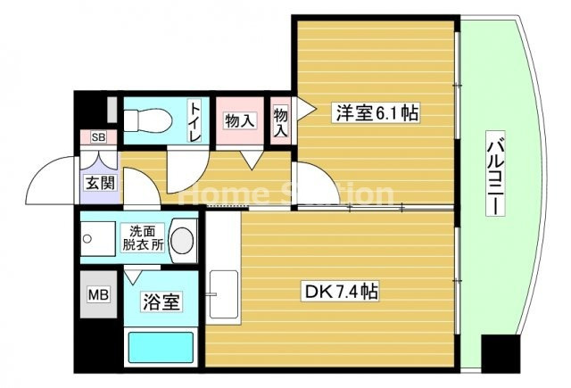 【間取り】 | サンメゾン玉川