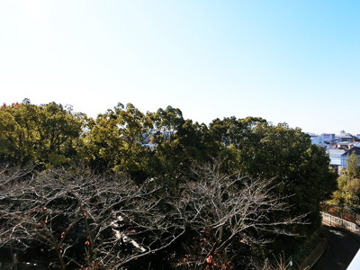 【展望】 | 箕面東コーポラス | 【現地写真】隣接した大きい建物がないので、空を広く見ることができます♪