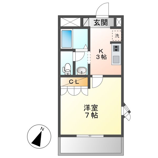 グリーンヒルズⅡの間取り