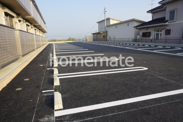 熊本市北区飛田２丁目のアパートの駐車場