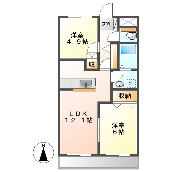 オレンジペコーの間取り