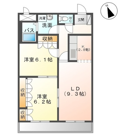 【間取り】 | グランチェスタＢ