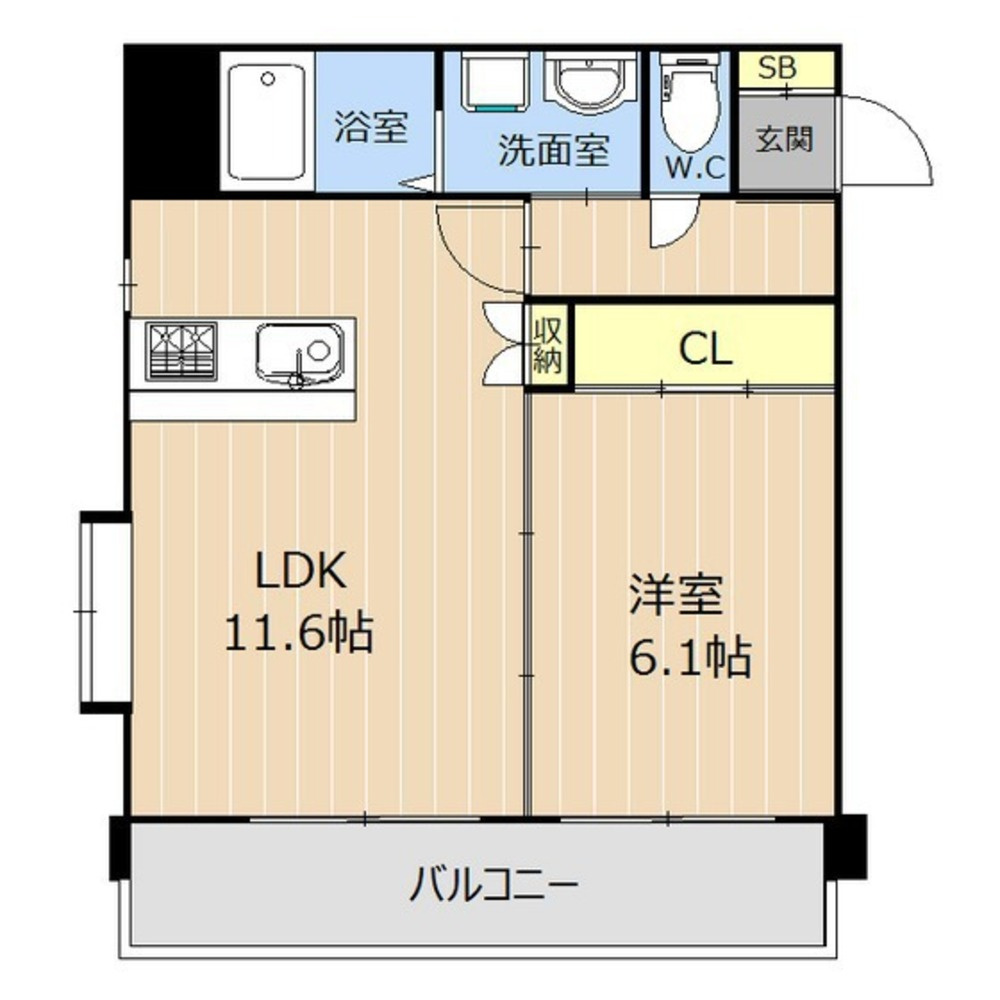 セルジュ水前寺公園の間取り