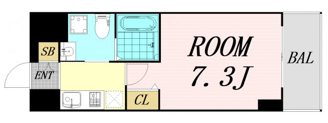 エグゼ新大阪南　仲介手数料無料の間取り