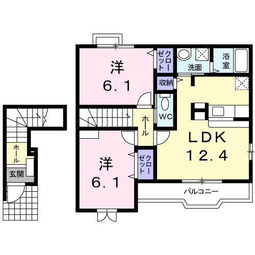 エクセランBの間取り