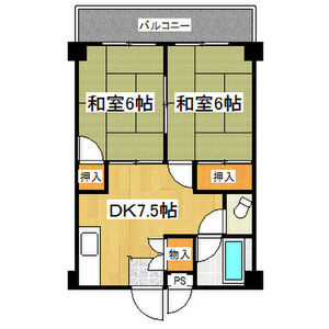 【間取り】 | 宮町コーポラス