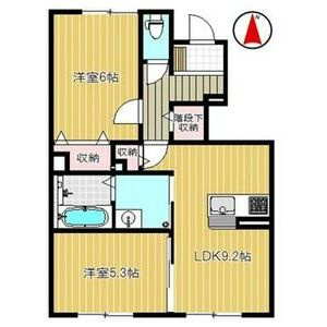 【間取り】 | フォレストゥパラ南山本 | ２LDK