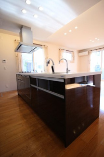 【キッチン】 | 研究学園4丁目貸家 | 人気のアイランドキッチン♪