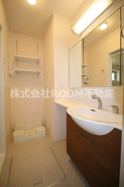 セジュールＳＡＩＴＯＵの洗面所|スペースが確保できる洗面所です