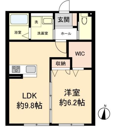 FloraＡの間取り