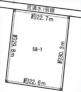 岩出市清水・土地・123089の区画図