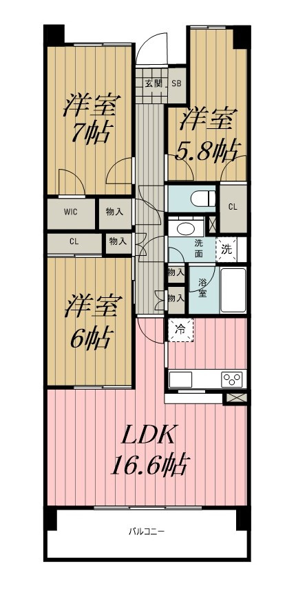 リーベスト西千葉の間取り