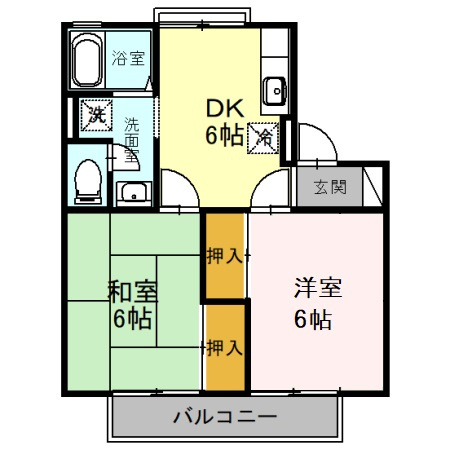 タウンコート(鶴ヶ島)の間取り
