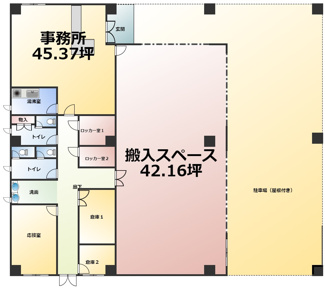 【間取り】 | 北日本新聞貸事務所