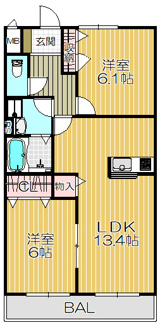 【間取り】 | へーベルマンション大久保Ⅰ
