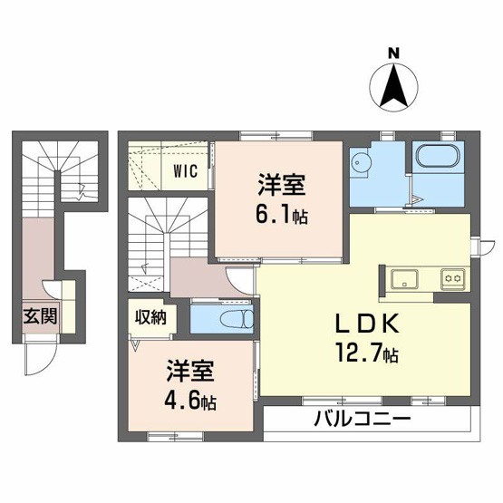 【間取り】 | フローラ西浜