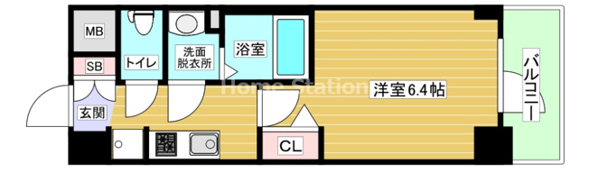 【間取り】 | プレサンス福島ミッドエル