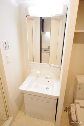 レジュールアッシュプレミアムツイン2　仲介手数料無料の洗面所