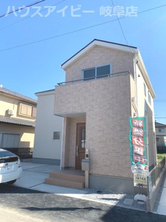 【外観パース】 | 岐阜市茜部中島　新築建売！3区画　4月完成予定♪お車スペース並列２台可能！国道21号までアクセス良好