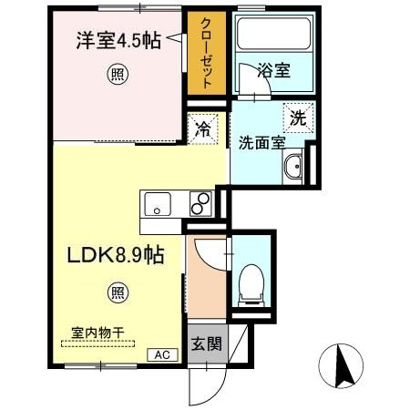 ville nouvelle（ヴィルヌーベル）Ⅱの間取り