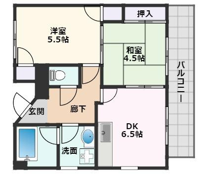 【間取り】 | 光栄ハイツ千里丘