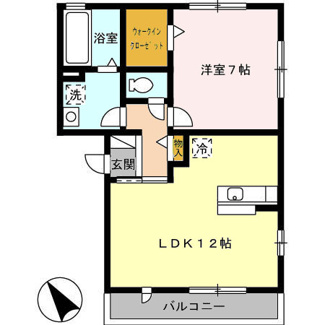 【間取り】 | インターフレグラント Ａ棟