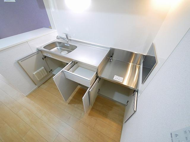 リバーサイド　インフィニティⅠのキッチン|お料理しやすいキッチンです