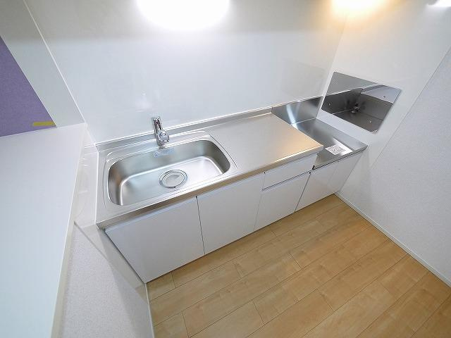 リバーサイド　インフィニティⅠのキッチン|キッチンでお料理をお楽しみください