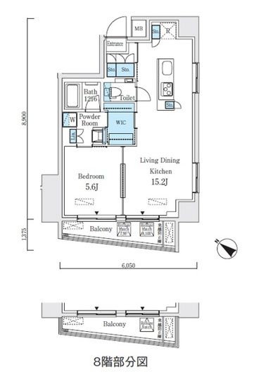 【間取り】 | アジュールテラス日本橋浜町