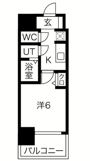 【間取り】 | プレサンス南堀江