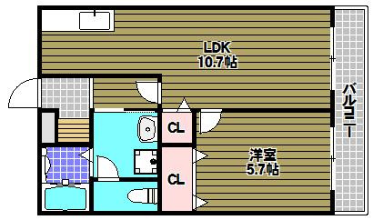 カンターレ鶯谷Ⅱ番館の間取り