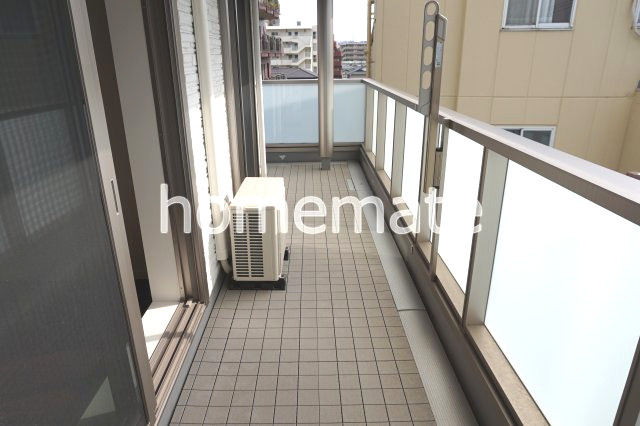 熊本市中央区新大江１丁目のアパートのバルコニー|陽当たり良好なバルコニーです