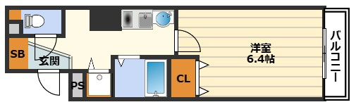 プレサンス梅田フロンティアの間取り