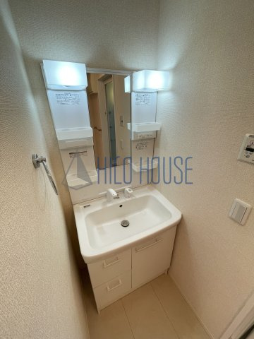 D-roomあずま町Aの洗面所