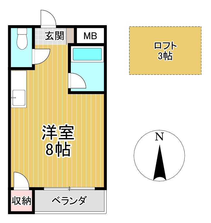 マリオ＆トム小森野の間取り