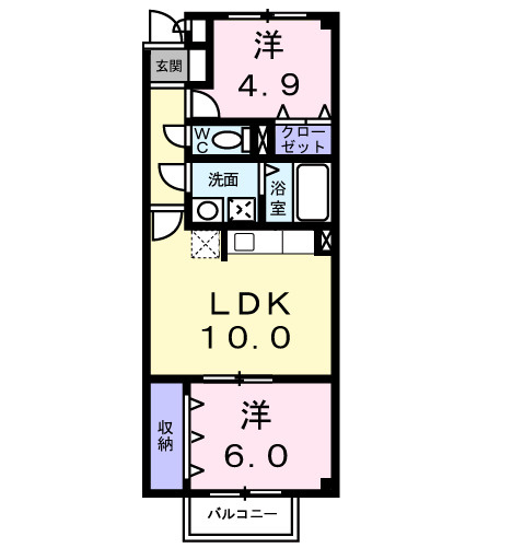 パームハイムSの間取り