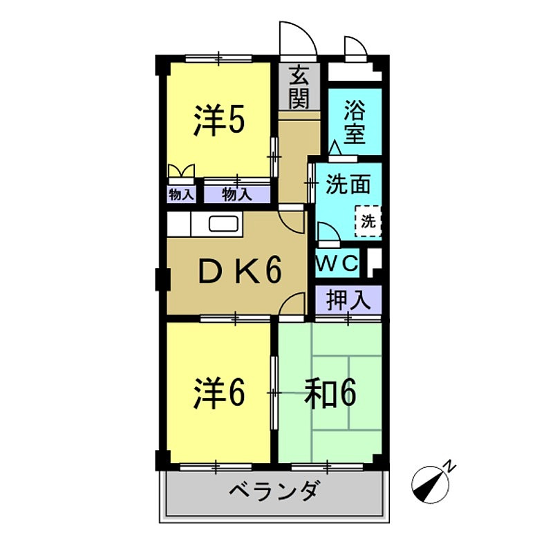 サンシャイン大堀の間取り