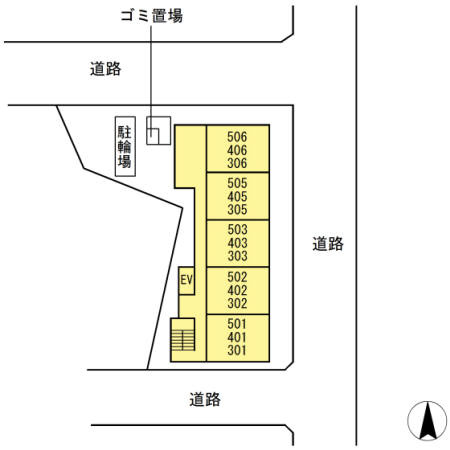 プライオール協和登戸の区画図