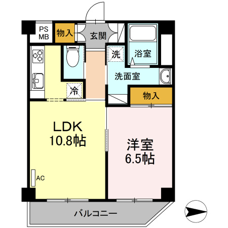 プライオール協和登戸の間取り
