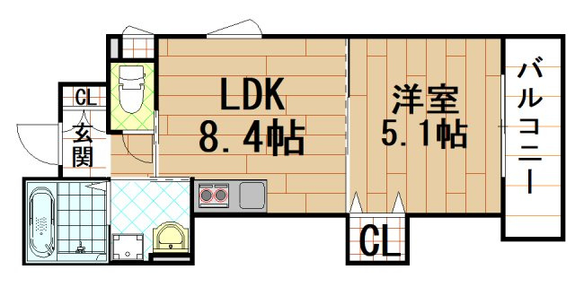ピレーネ近江堂の間取り