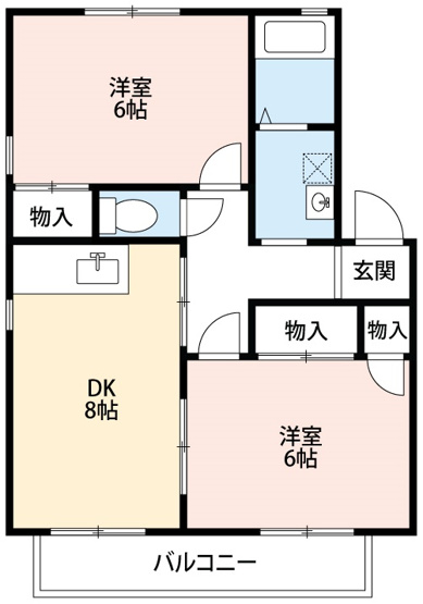 【間取り】 | エンドルフィンＢ