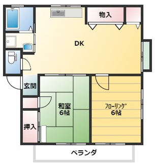 【間取り】 | プレジールタケヤC