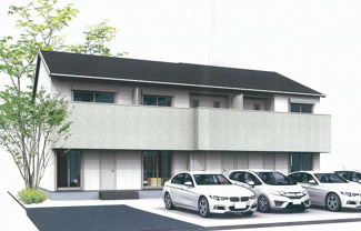 【外観】 | ※外観パース※2021年2月完成予定の新築2階建てアパート♪JR南武線「武蔵新城」駅より徒歩圏内！新しいお部屋に住みたい方にオススメ☆