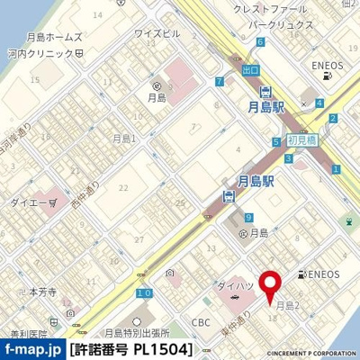 【地図】 | グランスイート月島リエール