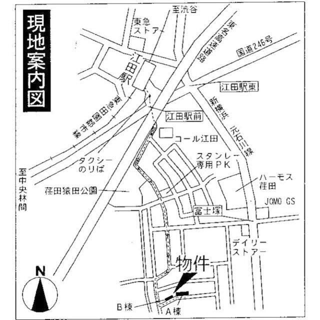 ハイランドグリーン池尻A棟の地図